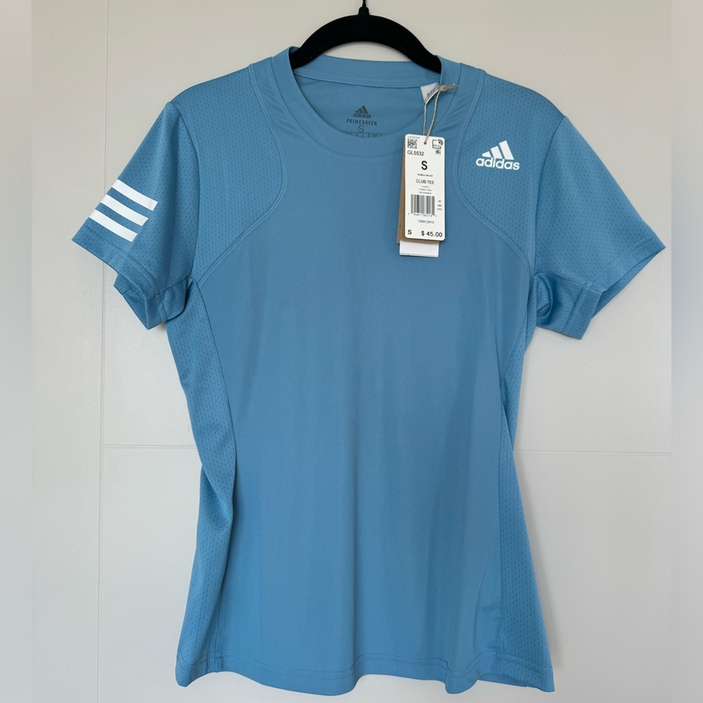 Adidas Women’s PRIMEGREEN Aeroready Club Tee - Tennis - Size Small - Blue